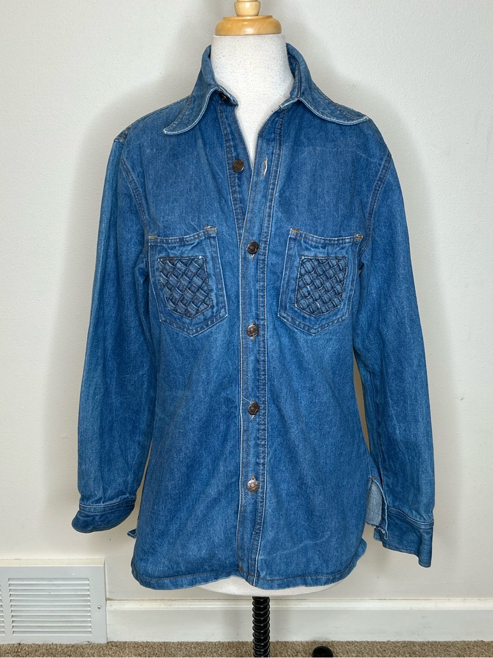 London Britches Vintage Denim Shirt Women's L